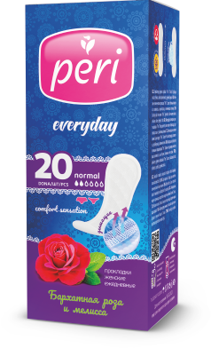 Гигиенические ежедневные прокладки PERI 20 ш  Роза