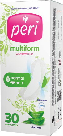Гигиенические ежедневные прокладки PERI MULTIFORM Алоэ вера 30 шт