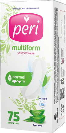Гигиенические ежедневные прокладки PERI MULTIFORM Алоэ вера 75 шт