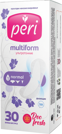 Гигиенические ежедневные прокладки PERI MULTIFORM Deo Fresh 30 шт