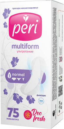 Гигиенические ежедневные прокладки PERI MULTIFORM Deo Fresh 75 шт
