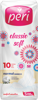 Гигиенические прокладки PERI Classic Soft Normal 10 шт. (хлопок)_0999