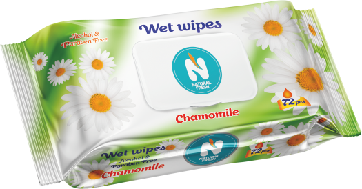 Влажные салфетки NATURAL FRESH Chamomile 72 шт.